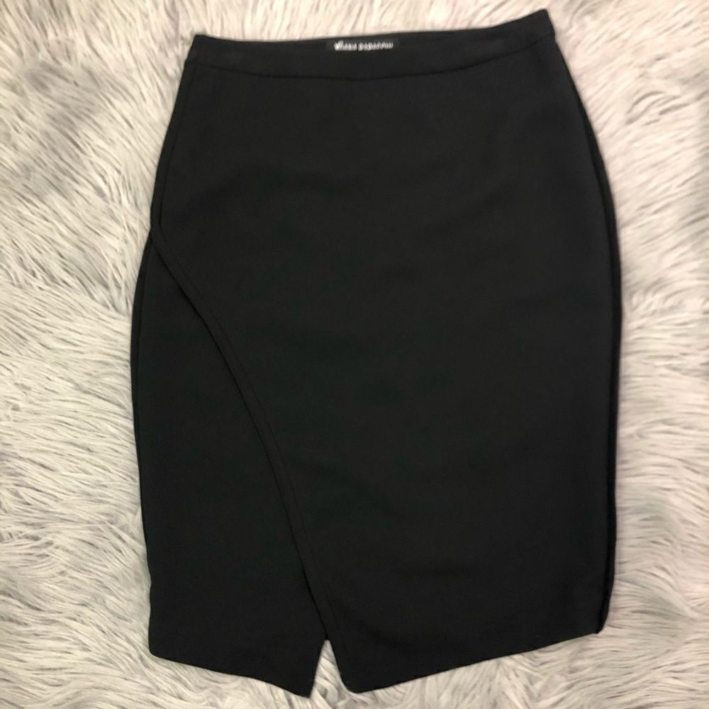 anthro Yoana Baraschi Wrap Side zip Pencil Skirt